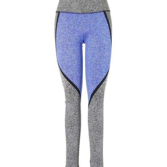 LLD Block Print Active Leggings, INTENSE BLUE NEON, M Live Love Dream NWT $44.50 - Picture 1 of 3